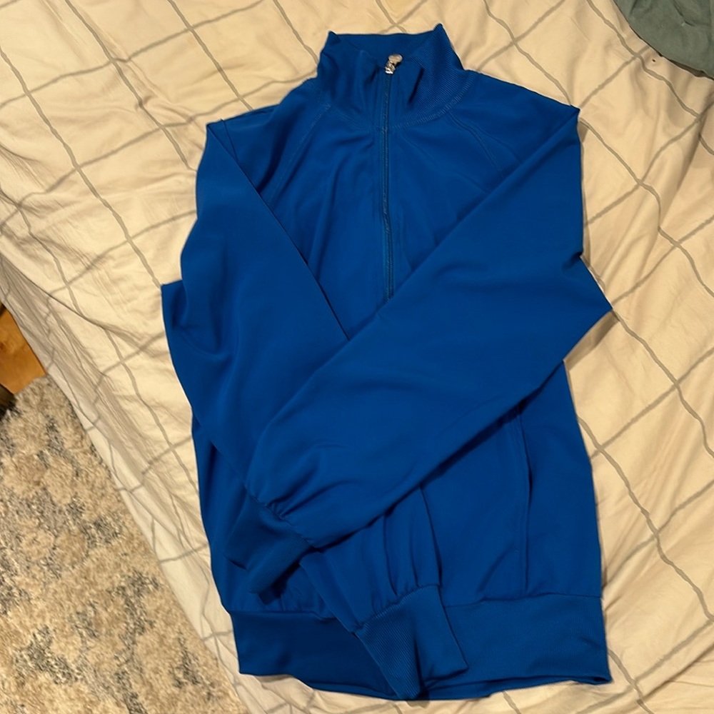 Cherokee Royal blue track-style scrub jacket
